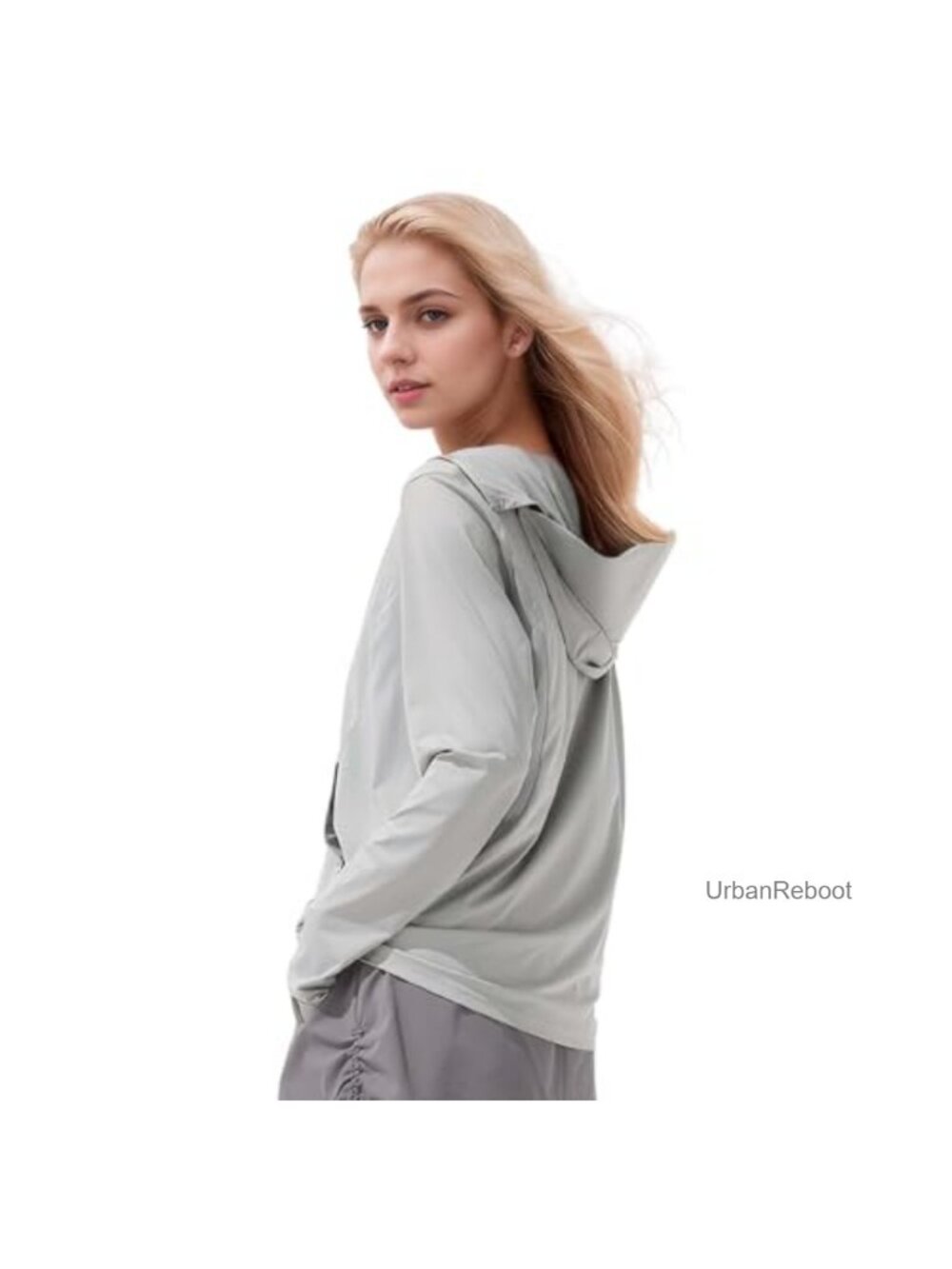 UPF 50+ Cooling Sun Protection Hoodie Jacket Lightweight Long Sleeve Zip Up
